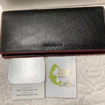 새상품 THE SHORT. 장지갑 블랙/빨간색