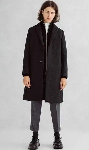 UNITED TOKYO Super120's 멜톤 체스터 코트