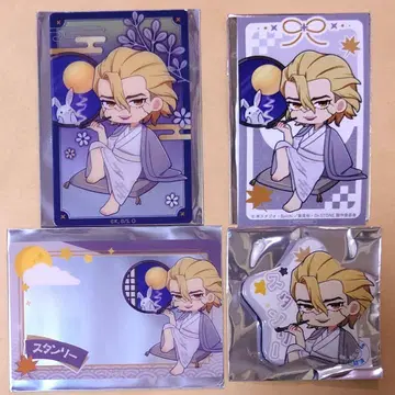 Dr.STONE 스탠리 달맞이 캔뱃지 밤 브로마이드 독스트