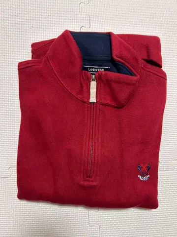LANDS' END 긴팔 스웨터 L 사이즈 레드 계열 [ 새상품 ]