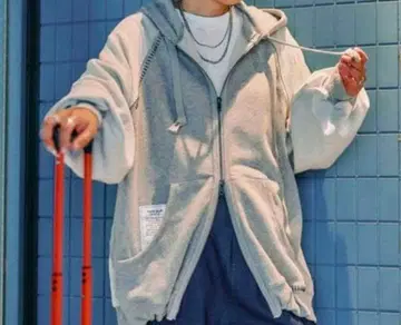 [ be with M ] Misayo 하기 후드티 완판템 그레이