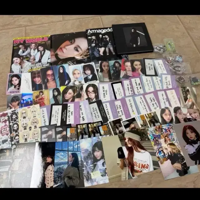 일괄] 에스파 굿즈 포카 앨범 포춘 비공굿 생카 키링 시퀀스