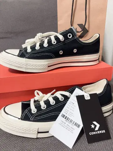 [ 미사용 새상품 ] CONVERSE CT70 로우컷 블랙