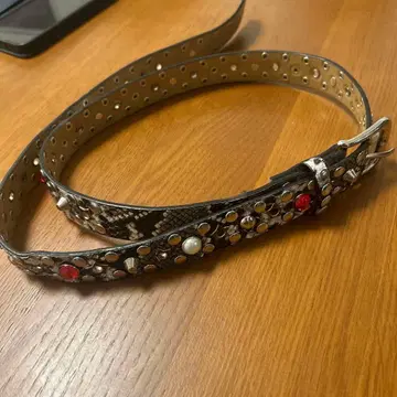 Jaded London 스네이크 스킨풍 벨트