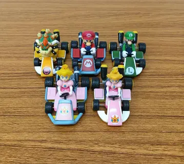 마리오 카트 풀백 피규어 5개