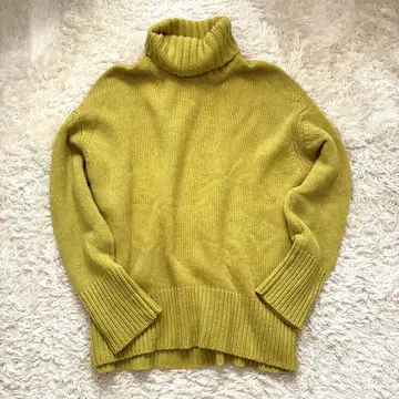 [ 레어 컬러 ] GALERIE VIE 파인울 터틀넥 니트 M