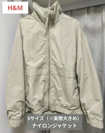 [ 새상품급 ] H&M 스탠드 나일론 자켓