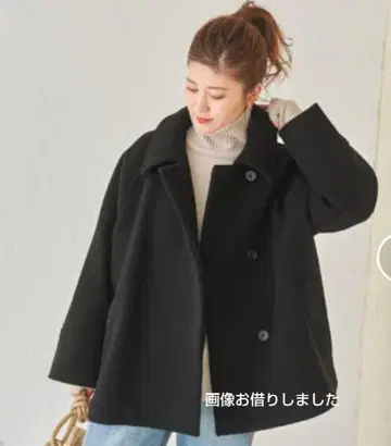 Spick and Span 모사 스텐 칼라 숏코트 (수회 사용 새상품급)