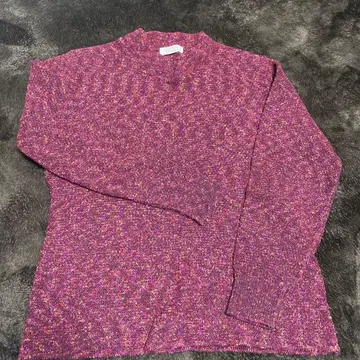 BASHECINO 퍼플 니트 긴팔 상의