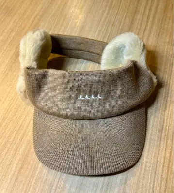 거의 새상품 무타 마린 귀도리 니트 바이저