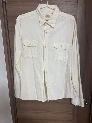 SUGAR CANE 아이보리 긴팔 셔츠 L 사이즈