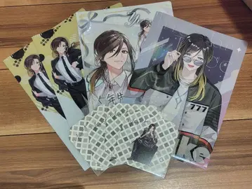 이레귤러즈 유스케 클리어 파일 & 팔각형 엽서 & 캔뱃지 세트