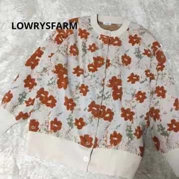 [ 완판템 ] LOWRYSFARM 플라워 가디건 long 아이보리