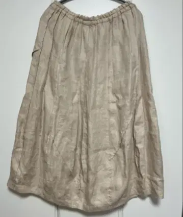 군겐도 린넨 스커트 베이지