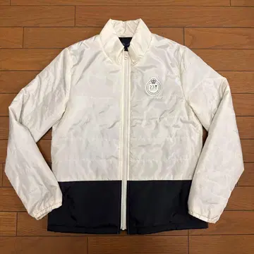 23구 골프 충전솜 패딩 자켓 바이컬러 화이트