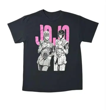 죠죠의 기묘한 모험 T셔츠 블랙