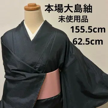 [ 이중 기모노 ] 본장 오시마 명주 미사용품 12085