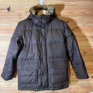 Eddie Bauer 다운 코트 후드 퍼 S