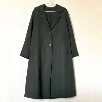 유니클로 이네스 드 라 프레상쥬 롱 코트 다크 그린 M 사이즈