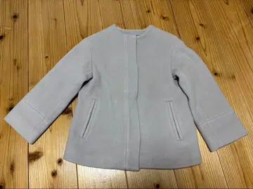 그린 라벨 릴랙싱 노카라 숏코트 그레이지 S