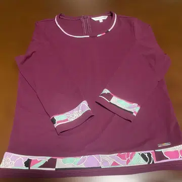 LEONARD 퍼플 긴팔 상의 40