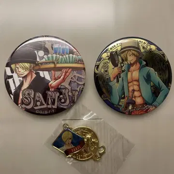 원피스 골드 상디 캔뱃지 세트