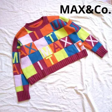 [ MAX&Co. ] 맥스앤코 패치워크 니트 스웨터