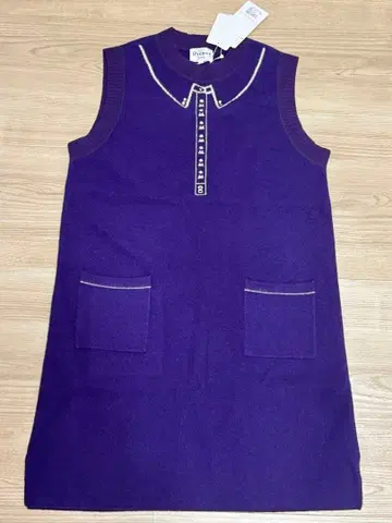 피콜리노 클럽 울 100% 롱 니트 베스트 사이즈 1