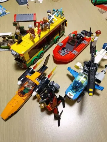 레고 교통기관 세트 버스 보트 비행기 묶음 판매