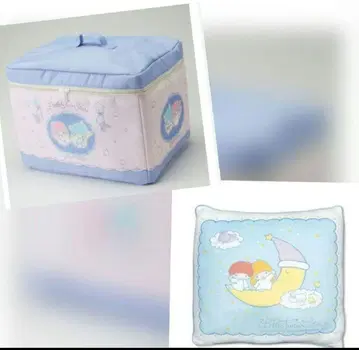 산리오 리틀트윈스타 키키라라 등받이 쿠션 수납 박스 아베일