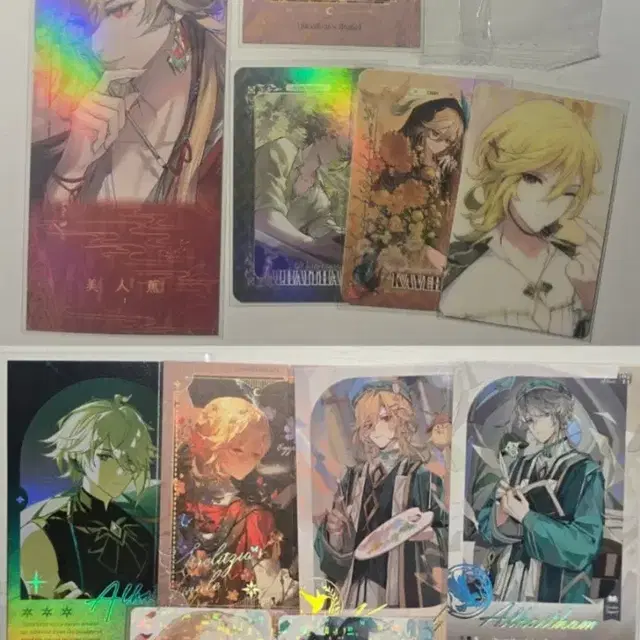 원신 카페 pc라운지 공식, 비공식 포카, 엽서, 티켓, 아크릴스탠드