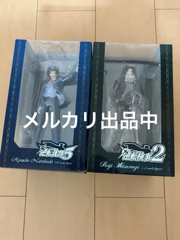 역전재판 역전검사 1/10 스케일 피규어 나루호도 류이치 미츠루기 레이지