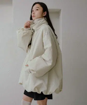 apres jour clair 벌룬 충전솜 아우터