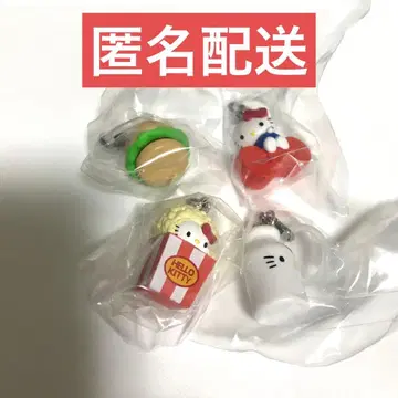 헬로키티 아메리칸 디자인 메지루시 액세서리 가챠 4종 세트