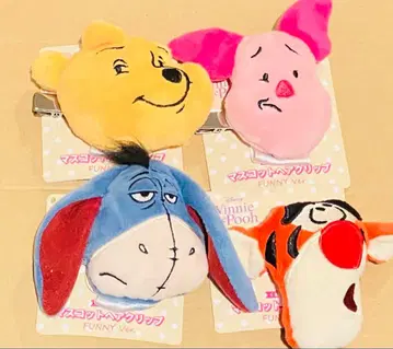 곰돌이 푸 마스코트 헤어배지