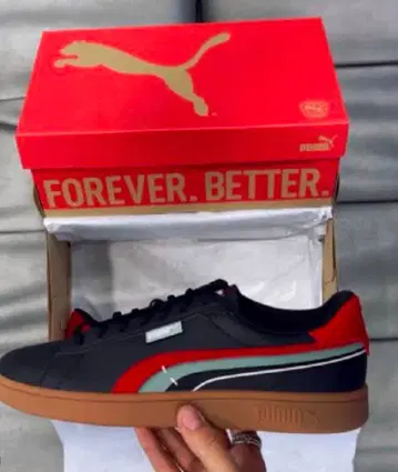 PUMA 스니커즈 블랙/레드 26.5cm