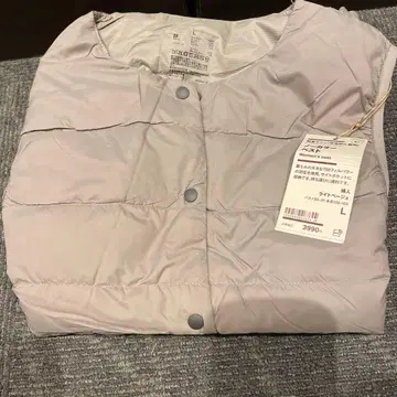 무인양품 경량 다운 노카라 베스트