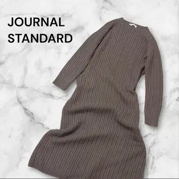 저널 스탠다드 맥시 울 A라인 니트 롱 원피스