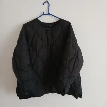 [ 새상품급 ] Aga 퀼팅 자켓 블랙 야마다 코트 아우터