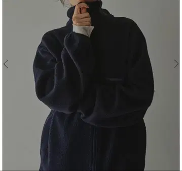 컨디션 최상 에트레토쿄 25AW 보아 플리스 블루종