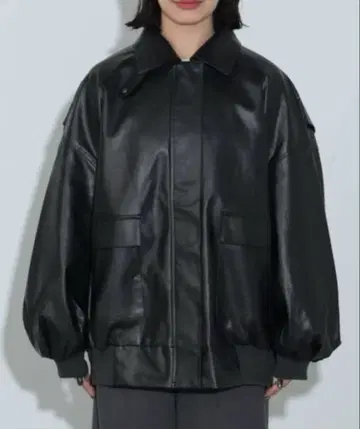 택 포함 새상품 블랙 가죽 자켓