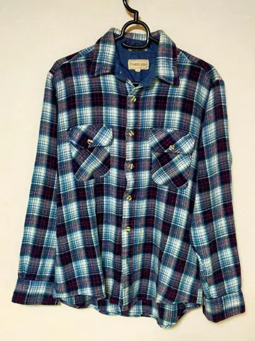 Timber Run 체크 무늬 플란넬 플란넬 셔츠