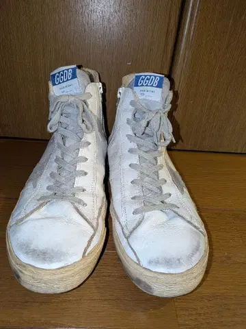 2 GOLDEN GOOSE 골든구스 하이컷 스니커즈 데미지