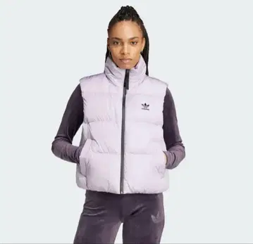 adidas 라이트 핑크 퍼플 다운 베스트