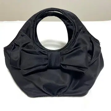 케이트 스페이드 블랙 토트백 리본 포함