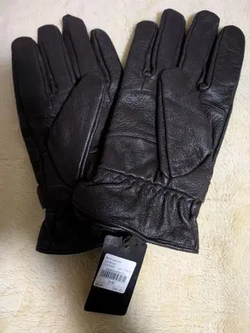 Le Costard 본 가죽 장갑 S/M 다크 브라운 미사용 새상품