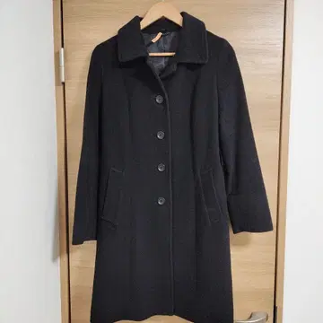 [ 클리닝 완료 ] COMME CA ISM 블랙 체스터 코트