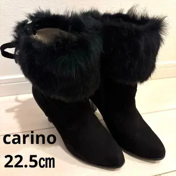 카리노 퍼 스웨이드 힐 부츠