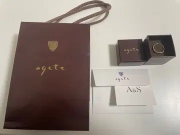 agete K10 Diamond Ring