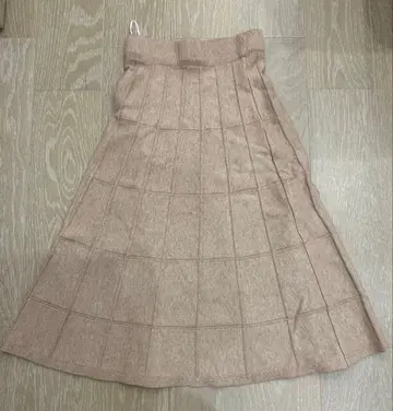 나헤아 베이지 니트 스커트